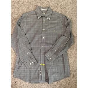 Vintage Orvis Men's Glen Plaid Button-Down Shirt — Size Medium